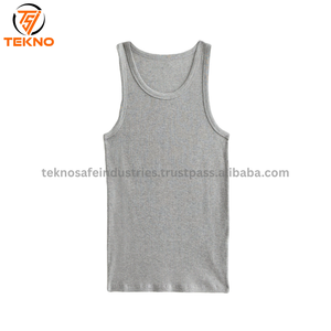 Venta al por mayor de algodón con logotipo personalizado correr músculo sin mangas Fitness última moda desgaste entrenamiento hombres gimnasio camiseta sin mangas para Unisex - Product Image 6