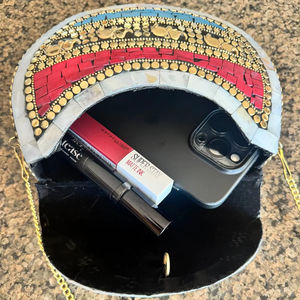 กระเป๋าคลัทช์โมเสคแฟชั่นสำหรับงานกลางคืน พร้อมดีไซน์ตกแต่งสวยงาม กระเป๋าคลัทช์ทรงกล่องโมเสคสำหรับผู้หญิง ใส่ไปงานปาร์ตี้ ราคาประหยัด - Product Image 2