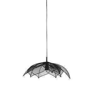 Lampe suspendue en forme de cage au design unique Fil de métal noir personnalisé 28x81 cm Style de décoration artistique - Product Image 6