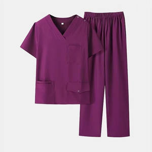 Uniforme de Enfermera y Médico Quirúrgico de Manga Larga, Secado Rápido, Antiarrugas, Conjunto de Uniformes Médicos con Alta Elasticidad - Product Image 1