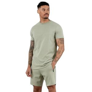 Vêtements de plage deux pièces sport d'été pour hommes, survêtement, t-shirt, ensemble court Offre Spéciale - Product Image 1