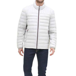 Men's Custom Canvas Puffer <b>Jacket</b> with Cotton Filling Quick Dry & Breathable Luxury <b>Packable</b> Design - Product Image 1