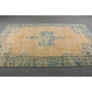 พรมขนาด 6.2x9.8 ฟุต, พรมตุรกีโบราณ, พรมขนสัตว์สีน้ำเงิน - Product Image 3