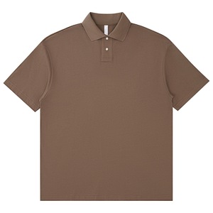 เสื้อโปโลแขนสั้นสำหรับผู้ชายเสื้อโปโลผ้าฝ้ายหนักแขนสั้น - Product Image 1