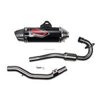 Pot d'échappement de moto en aluminium CNC 6061 et acier inoxydable JFGRACING pour CRF230F CRF150F 2003-2013, ensemble silencieux pour moto tout-terrain