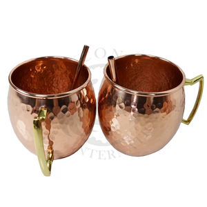 Fait à la main 14 oz cuivre Moscou tasse qualité exportateur métal produit pour boissons saines pour les fêtes vente chaude - Product Image 6