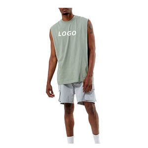 Trendy Custom Stringer Vest Gym Singlet Tank para Unisex construido con tela elástica para entrenamientos intensos y looks elegantes - Product Image 2