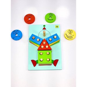 Rompecabezas de Madera con Formas de Payaso para una Experiencia Divertida, Educativa y de Aprendizaje - Product Image 2