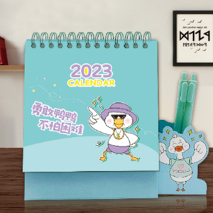 ปฏิทินตั้งโต๊ะปี 2026 พร้อมโลโก้สั่งทำ ปฏิทินวางแผนรายวัน รายเดือน ดีไซน์สร้างสรรค์ พิมพ์ฟอยล์ทอง กระดาษพิมพ์ลายโฆษณา - Product Image 4