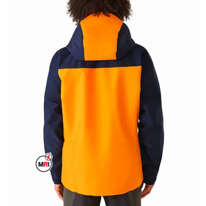 Chaqueta de lluvia impermeable OEM de dos tonos personalizada de alta calidad, chaqueta de nieve impermeable o con chaqueta cortavientos de bolsillo frontal - Product Image 3