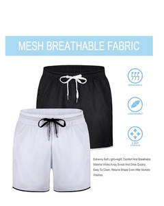 Shorts pour hommes exquis Shorts de course d'entraînement séchage rapide et léger parfait pour la salle de sport et le yoga tissu en maille respirante court - Product Image 3