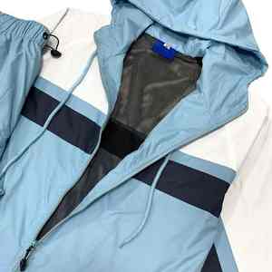 ชุดกีฬาเสื้อกันลมผ้าไนลอนกันน้ำชุดวอร์มและกางเกงออกแบบได้ตามต้องการ - Product Image 4