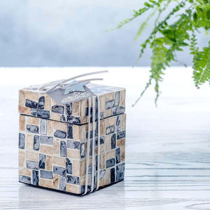 Rangement décoratif de coffrets cadeaux artisanaux en nacre avec incrustation de coquillages géométriques d'Artex Thien Thanh Co., Ltd - Product Image 2