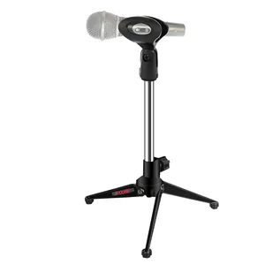 5 Core Mic Stand Adjustable Desk Microphone Stands <b>Tripod</b> Portable Table Pedestal Para Microfono - Product Image 1