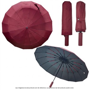 Ombrello Pieghevole Antivento Completamente Automatico di Alta Qualità con Tessuto in Nylon, Diametro Aperto 110cm, Design Portatile da Viaggio, Confezione da 36 Pezzi - Product Image 3