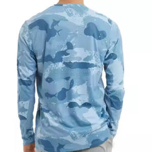 Chemises de pêche pour hommes EXPODIAN SPORTS, séchage rapide, UPF 50, haute qualité, spandex/polyester, couleur unie, respirantes, OEM/ODM personnalisées - Product Image 4