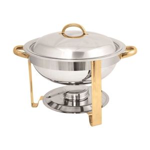 Réchaud en acier inoxydable antique avec fonction d'ouverture facile pour un service alimentaire lisse dans un cadre de dîner élégant - Product Image 3