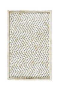 Prix d'usine direct plateau d'incrustation d'os arabe multicolore plateau de service à la maison en résine meilleur prix plateau de service d'incrustation de bois d'incrustation d'os - Product Image 2