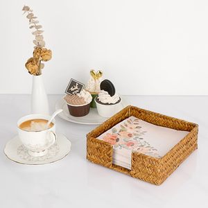 Porte-serviettes hygiénique panier en jonc de mer cuisine salle à manger panier de table distributeur de papier paniers - Product Image 6