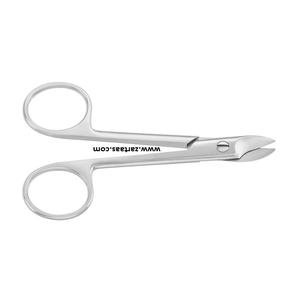 2024 alta calidad 110 mm 4,25 \ "Acero inoxidable curvo no estéril BEEBE corona tijeras Manual tijeras dentales Metal afilado - Product Image 6