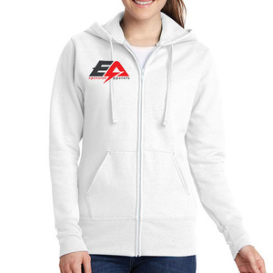 OEM Femmes Hoodies Nouveau Design 100% Coton Biologique Haute Qualité Tissu Tricoté Col À Capuche Saison D'hiver Techniques Imprimées - Product Image 1
