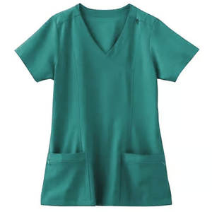 เสื้อสแปนเด็กซ์ผ้าแคนวาสโรงพยาบาลระบายอากาศได้ดีผ้าสแปนเด็กซ์ขนาดออกแบบได้ตามต้องการฤดูร้อน - Product Image 3