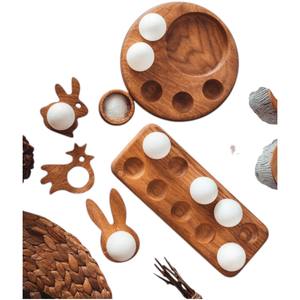 Organisateur de stockage d'oeufs de plateau d'oeufs en bois de bambou de la meilleure qualité pour l'usine d'OEM Vietnam de cuisine - Product Image 4