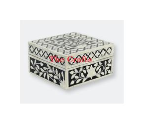 Caja de Almacenamiento de Joyas de Diseño Admirable para Decoración del Hogar, en Madera Blanca y Negra, a Precios Accesibles - Product Image 4