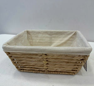 Cesta Rectangular Multifuncional de Jacinto de Agua con Forro de Tela para Guardar Pan, Origen Vietnam - Product Image 2