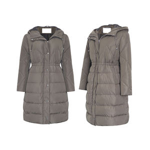 Chaqueta Acolchada de Piel de Oveja para Mujer, Invierno, con Cierre, Cuello Alto, Impermeable, Transpirable, Gruesa, Informal - Product Image 5