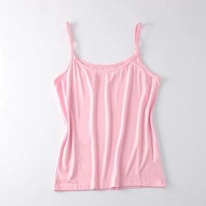 Modal Slim Fit Tank Top Mujer Verano Ropa exterior Interior Thin Base Layer Top Sin tirantes Sin espalda - Product Image 1