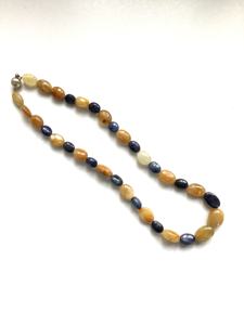 Perles lisses en saphir multicolores naturelles, pierres précieuses naturelles pour la fabrication de bijoux fins, collier en pierres précieuses - Product Image 3