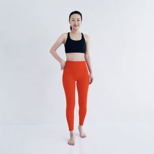 Mukasa Stretchy Sport Pants Chili Red fitness yoga conjuntos mujeres - Product Image 3