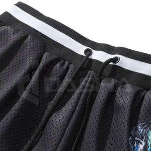 2024 todos los equipos pantalones cortos de baloncesto bordados nuevo diseño Popular malla transpirable de talla grande estilo de conjunto - Product Image 4