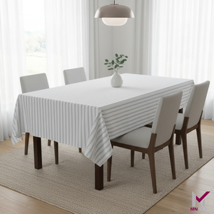 Wholesale 86% Cotton 10 % polyester 4% linen <b>Rectangle</b> Poly Cotton <b>Tablecloth</b> Woven Yarn Dyed Durable Hotel Party Home Use - Product Image 5