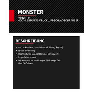 Clé à chocs pneumatique Monster High Performance 3/4'' 1690 Nm OEM personnalisable - Product Image 5