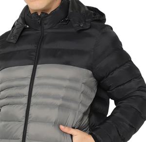 Haute qualité hommes hiver doudoune dernière conception avec col à capuche couleur unie prix de gros 2026 - Product Image 2