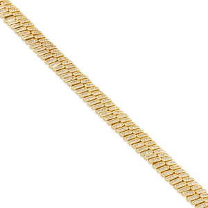 Premium Look 14KT oro blanco sólido Lab Grown Diamond Miami Cuban Link Chain Pass Diamond Tester collares para mujeres - Product Image 2