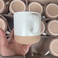 Tazas de Café de Cerámica Clásicas con Diseño Creativo de Puntos, Taza de Café Blanca Mate con Logotipo Personalizado, para Desayuno, Leche, Té, Agua