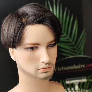 วิกผมคน100% สำหรับผู้ชายวิกผม2025ชั้นนอกแบบเต็ม - Product Image 1