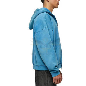 เสื้อฮู้ดซักกรดสำหรับผู้ชายเสื้อฮู้ดซักกรดสำหรับผู้ชายพิมพ์โลโก้ได้ตามต้องการ - Product Image 5