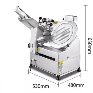 Rebanadora de Carne Automática de 550W, Cuchilla de Acero al Carbono de 12 Pulgadas, Rebanadora Comercial para Delicatessen, Grosor Ajustable de 0 a 16 mm - Product Image 4