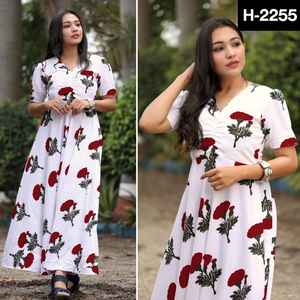 เสื้อเคอร์ทิสพิมพ์ลายดอกไม้แฟชั่นชนเผ่าอินเดียนแดงเสื้อผ้าสำเร็จรูปสำหรับผู้หญิงพร้อมตัวเลือกขนาดพิเศษ - Product Image 6