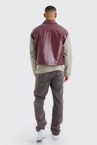 Oem Manufacturer Lightweight Chenille Embroidery Men Striped Letterman Varsity <b>Jacket</b> With <b>Real</b> <b>Leather</b> Made <b>Jackets</b> - Product Image 2