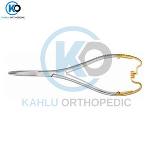 Porte-aiguille en acier inoxydable de conception supérieure personnalisée avec porte-aiguille de conception supérieure de verrouillage par orthopédiques de KAHLU - Product Image 2