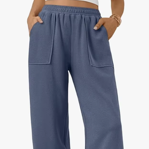 Pantalones Anchos de Cintura Ultra Alta con Dos Bolsillos Laterales, Diseño Nuevo, Cómodos e Informales, Logotipo Personalizado, Venta al por Mayor Directa de Fábrica de Bangladesh - Product Image 1