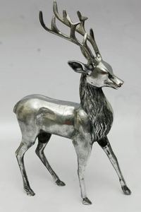 Meilleure vente nouvelle figurine de cerf décorative en aluminium avec sculpture de cerf en aluminium nickelé pour la décoration intérieure - Product Image 3