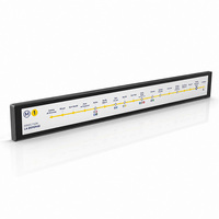 Écran LCD Barre Allongée pour Affichage Publicitaire Intérieur de Bus, 37,6 Pouces, Android, 1920x540, Fabricant OEM