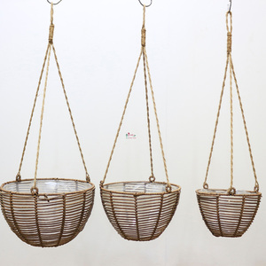 Jardinières suspendues écologiques d'Artex Dong Thap en jacinthe d'eau et en jonc de mer paniers naturels faits à la main - Product Image 1