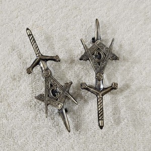 Antiguo Masonic Kilt Pin Diseño Masónico Kilt Pin ABL - Product Image 2